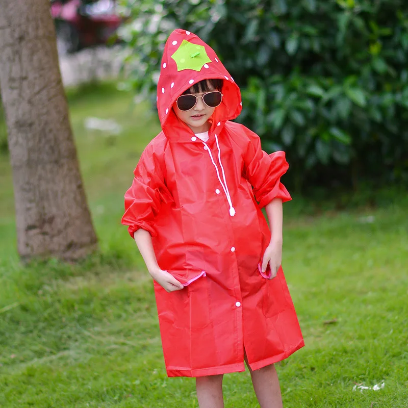 New Cartoon Animal Style Waterproof Kids Raincoat For Children Rain Coat Rainwear Rainsuit Student Poncho Drop Shipping