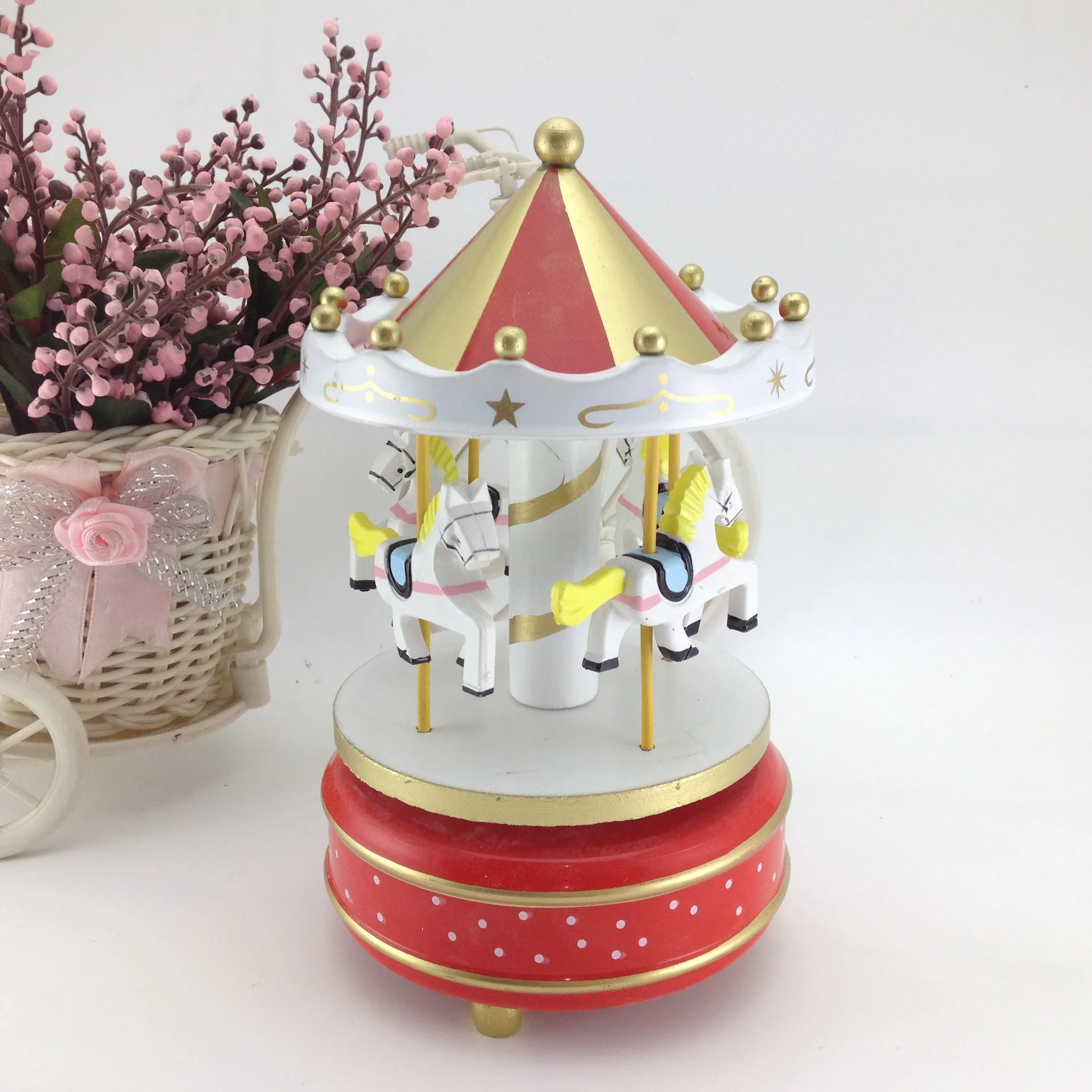 Новая лампа merry-go-круглая музыкальная шкатулка коробка для путешествий свадебные подарки предметы домашней мебели креативный подарок