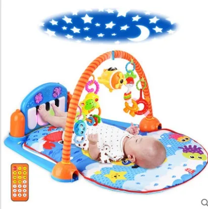 baby foot piano music newborn games fitness frame blanket 0 and 1