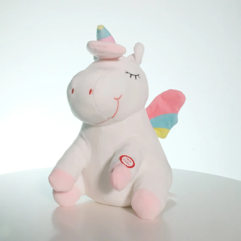 Вт, 30 Вт, 40 см красочные светодиодный светящиеся Единорог плюшевая игрушка милый Животные игрушка единорог лошадка с куклой подарки для детей на день рождения для девочек, Декор