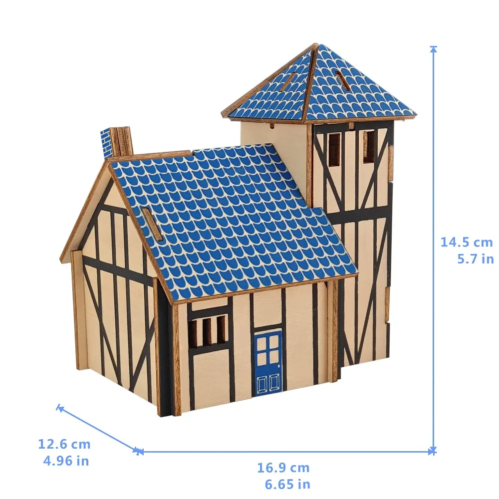 Маленький домик DIY 3D Mode house игрушки Романтический дом деревянные пазлы обучающая игрушка модель строительный Деревянный 3D пазл для детей и взрослых