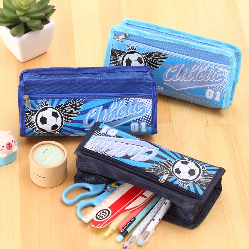 New boys large capacity Oxford Multifunctional Pencil Bag Durable Case Multi-Layer children student school Storage pouch | Канцтовары