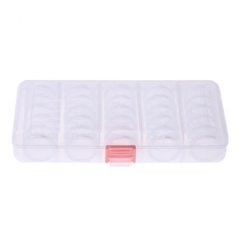

25 Pcs Transparent color Plastic Jewelry Bead Storage Container Jars Box Diamond Home Display Storage Bottles Box