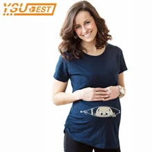 2018 Summer Maternity font b T Shirts b font Baby Printed Short Sleeve Loose Tank Tops