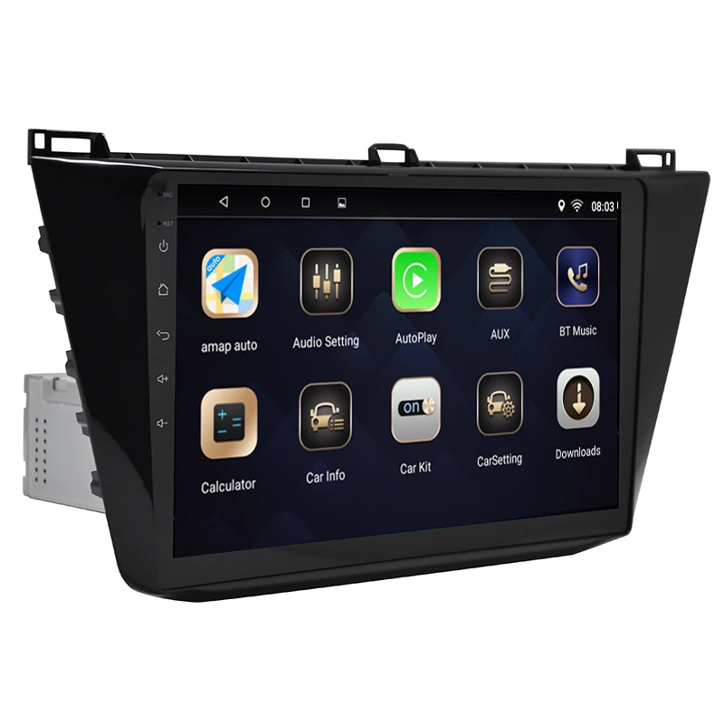 Автомобильный DVD плеер Android 7 1 1din мультимедийный для VW Tiguan 2015 2018 система GPS