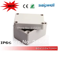 2015 Saipwell Most popular small ip65 waterproof plastic electrical junction boxes 80 110 70mm DS AG