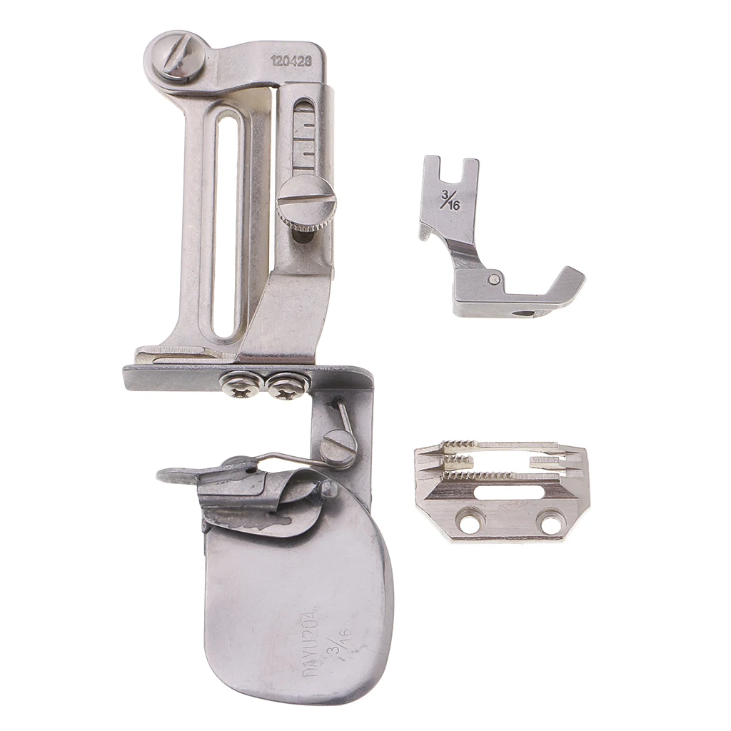 Industrial Sewing Machine Part Clean Finish Shirt Tail Hemmer Attachment Set
