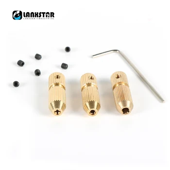 

Miniature Engraving Drill 3PC Brass Collet fit 2mm Motor Shaft Clamp Fixture Drill Chuck Mini Electric Drills Chuckset