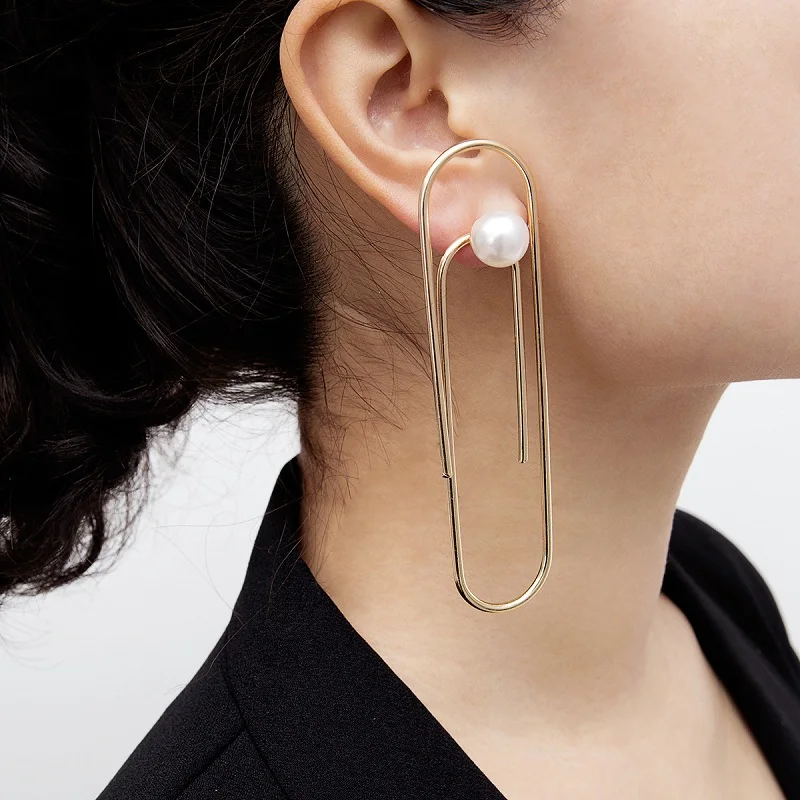 

Find Me 2019 new brand Fashion big Shell shape Drop Earrings for Women Jewelry luxury geometric alloy Dangle Earrings wholesale