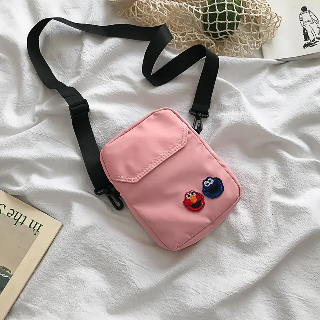 Женская нейлоновая милая сумка-мессенджер ярких цветов, женская сумка на плечо, маленькая квадратная сумка taschen для женщин#30