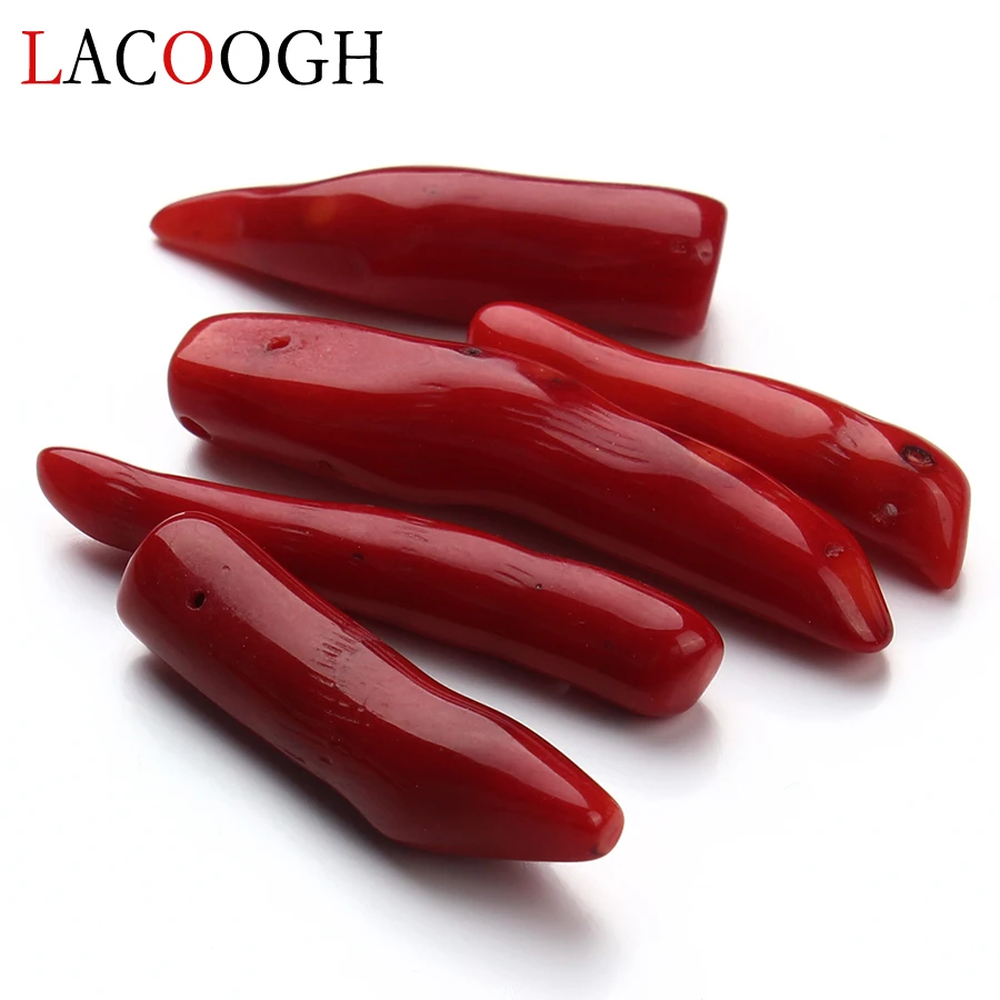 

Fashion 5pcs/lot 2-5cm Irregular Natural Red Coral Beads 3 Colors Coral Charms Pendant for DIY Necklace Jewelry Making Findings