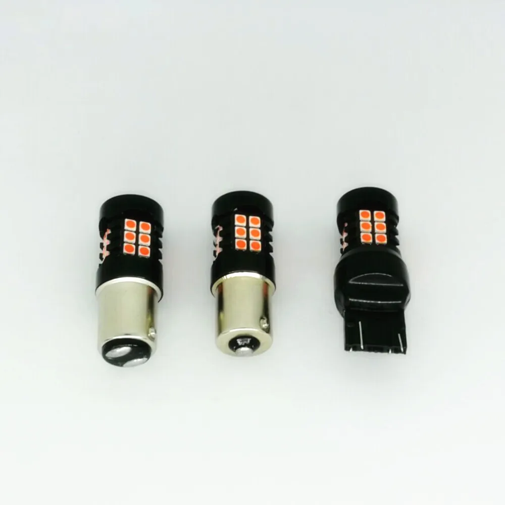 Мигающие красные светодиодные лампы Fuleem 30 SMD 3030 7443 T20 1156 1157 для стоп