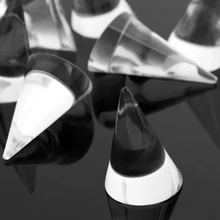 De Bijoux 100 шт 25 мм прозрачная конусная подставка для демонстрации колец, модная витрина стойка-витрина для украшений