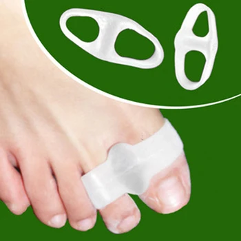 

6Pair Foot Care Tool Silicone Two Hole Toe Separator Separateur Ortei Protector Bunion Adjuster Separador De Dedos De Los Pies