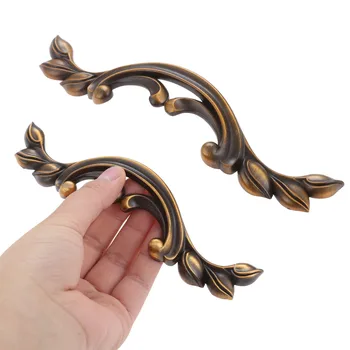 1Pc Antique Coffee Furniture Handles Rustic Drawer Knobs Kitchen Cabinet Vintage Handle Cupboard Door Pulls Knob 96128mm