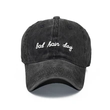 Уличная Мужская и женская спортивная одежда Регулируемая Задняя Кепка для занятий спортом на открытом воздухе джинсовая Ретро стиль промытый головной убор