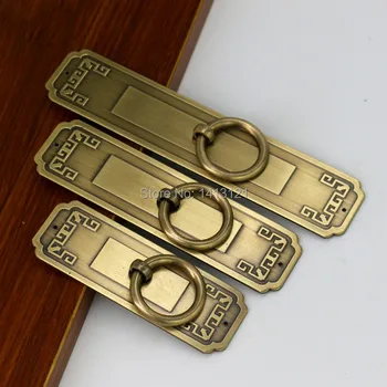 

Chinese antique simple drawer knob furniture hardware wardrobe cabinet shoe door handle closet retro cone pull