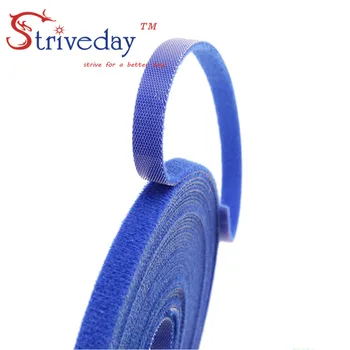 

25 Meters/roll magic tape nylon cable ties Width 0.8 cm wire management cable ties 3 colors to choose from DIY
