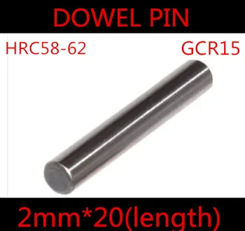 

200pcs/lot High Quality 2*20mm 2.0mm GGr15 Bearing Steel Dowel Pin Length 16mm