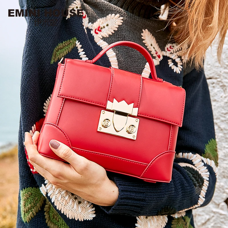 

EMINI HOUSE Indian Series Luxury Handbags Women Bags Designer Split Leather Crossbody Bags For Women Handbag Messenger Bag