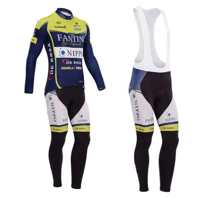 2014 Vini Fantini Pro Cycling Jersey Bicycle Clothing Long Sleeve (bib) Pants Quick Dry Breathable Ropa Ciclismo | Спорт и