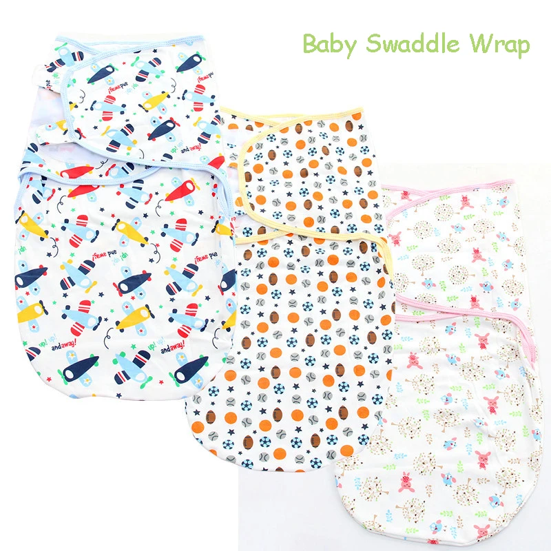 Newborn Baby Swaddle Wrap Cotton Soft Infants Baby Swaddling Wrap