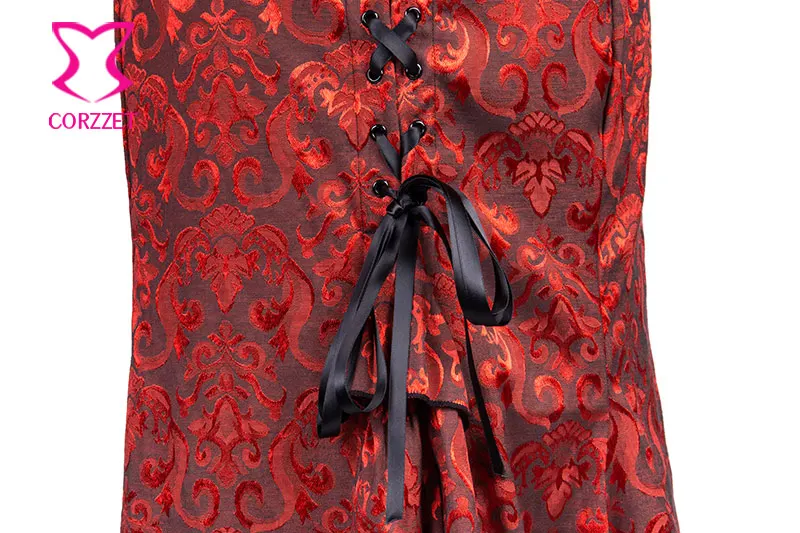 Новости ретро-карандаш Викторианский красный Борс атласный корсет Винтажный стиль сексуальный рыбий высокий тонкий длинный Русалка Юбки с оборками