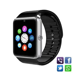 Смарт часы GT08 для мужчин женщин Bluetooth наручные Smartwatch поддержка SIM/TF карты для Apple телефона Android PK DZ09