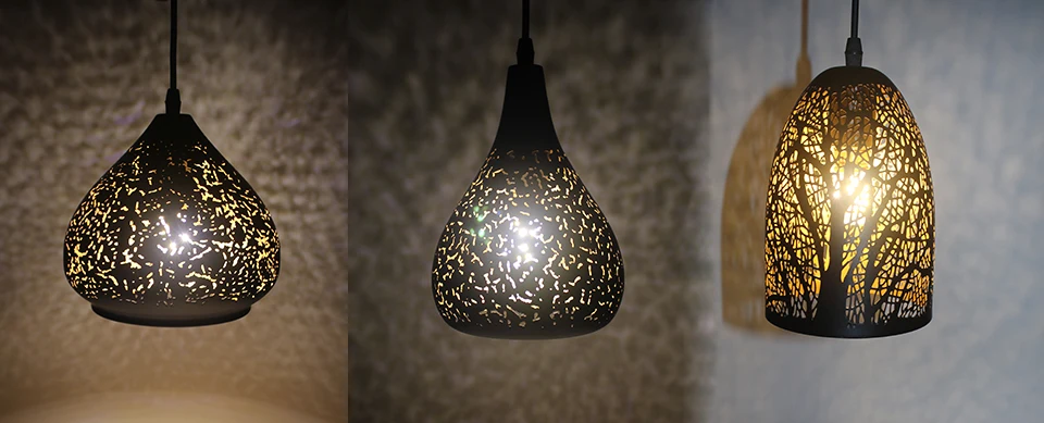 Pingente de Loft Lâmpada de Ferro Pingente de Ferrugem Vindima Luz Nordic Poroso E27 Led Abajur Bar Restaurante Ataque Criatividade Estilo Lâmpada 11 Luz pingente do vintage nordic loft poroso