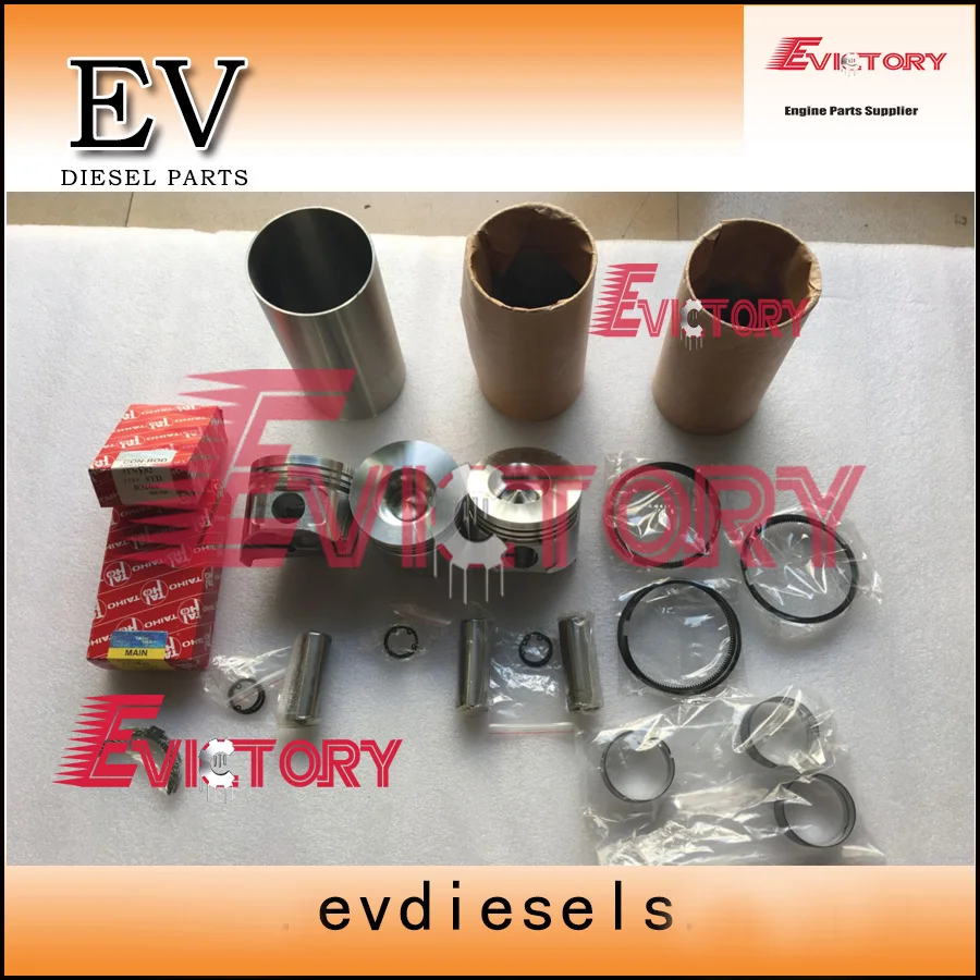 Комплект для восстановления двигателя EV yanmar 3D82E 3TN82 3TN82E 3D82AE поршень + комплект