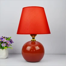 WOERFU 2 шт Керамическая Настольная лампа E27 прикроватная лампа для спальни современная декоративная настольная лампа из ткани