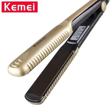 Kemei KM-327 Керамика выпрямитель для волос Портативный термостатический железа выпрямления утюги Инструменты для укладки волос Выпрямитель для волос