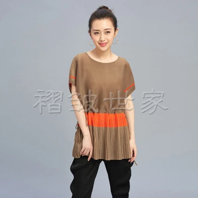 Des Noir Taille T Correspondance Grande T kaki Miyake Plier shirts gris Mince Stock Gratuite Couleurs Livraison Spectacle En shirt Facile SOT0pApWqw