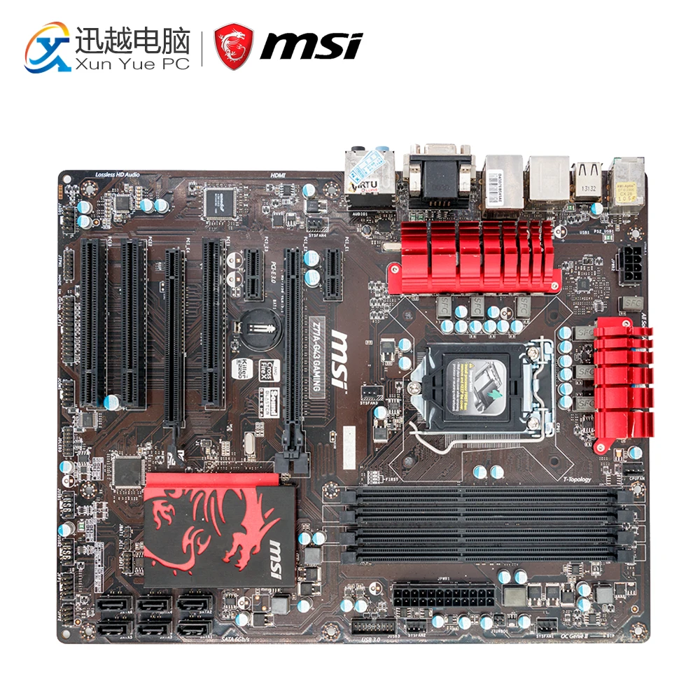 

MSI Z77A-G43 GAMING Desktop Motherboard Z77 Socket LGA 1155 i3 i5 i7 DDR3 32G SATA3 USB3.0 ATX