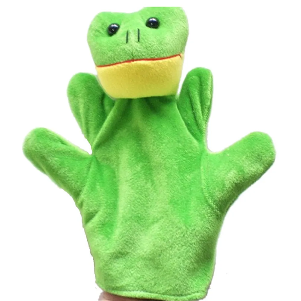 

Baby Glove Puppets Plush Toy Anime Cotton Zoo Farm Cartoon Frog Hand Glove Puppet Finger Sack Children Birthday Toys Y831