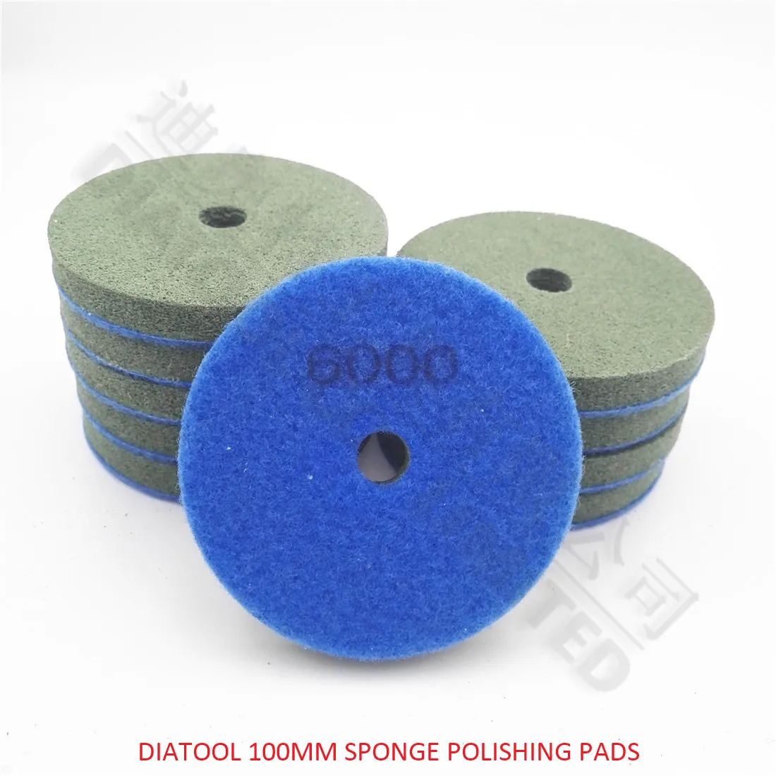

DIATOOL 10pcs 100MM Sponge Diamond Polishing Pads for marble soft Stone #6000 New type Wet sanding discs