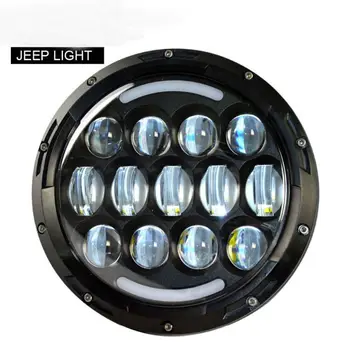 

2PCS 7Inch Round LED Halo Projector Headlight with DRL Amber Turn Light for Jeep Wrangler CJ JK LJ CJ Hummer