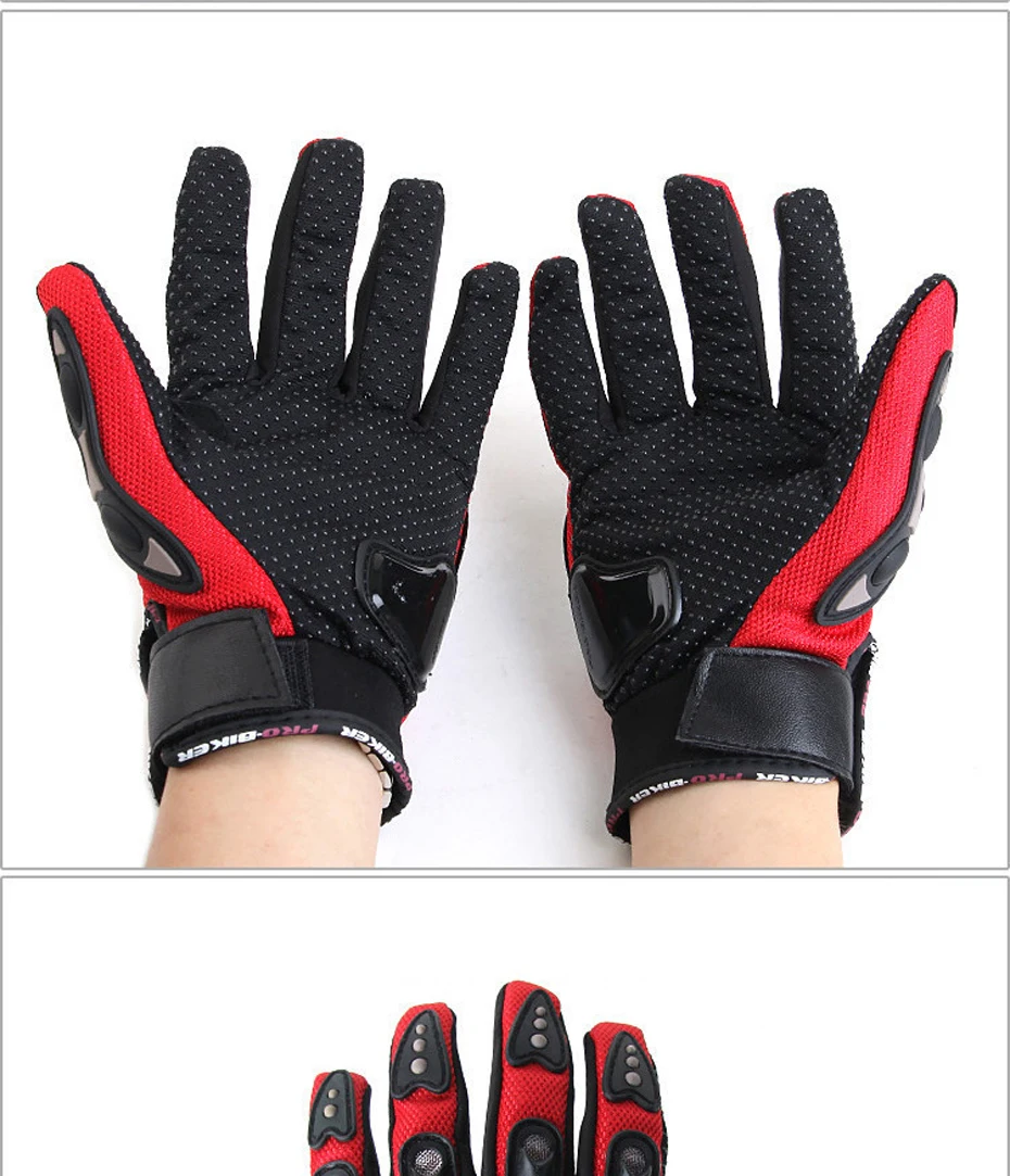 Pro-Biker Мотоциклетные Перчатки Guantes Moto Luvas da мотоцикл мотобайк велосипедные гоночные перчатки Защитное снаряжение черный синий красный