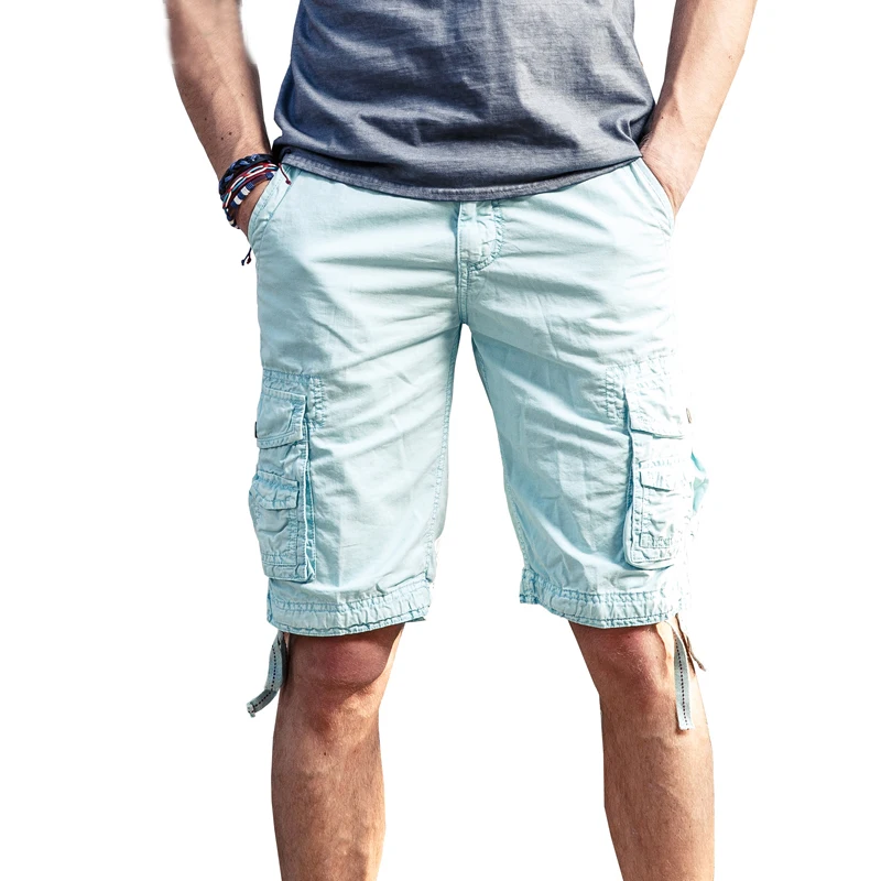 

drop shipping 2018 plus size 29-40 summer men short shorts cotton military cargo shorts 11 colors JPDK03