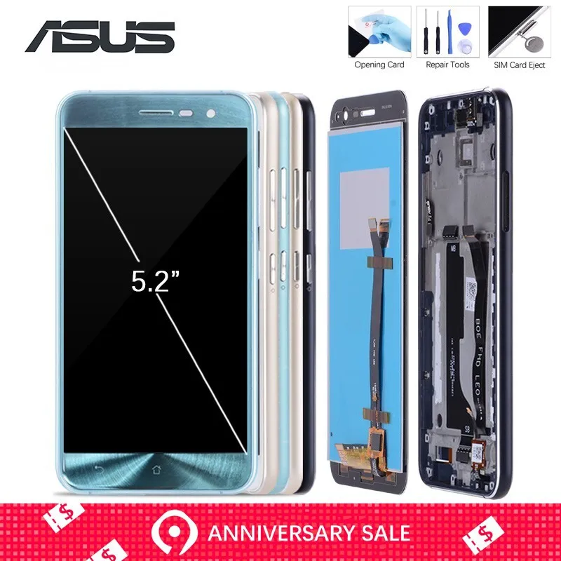 

Original LCD For ASUS Zenfone 3 ZE520KL Display LCD Touch Screen with Frame for ASUS Zenfone 3 ZE520KL LCD Z017D Z017DA Z017DB
