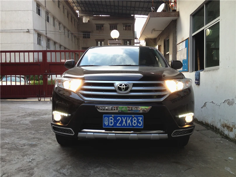 Автомобильная проблесковая 2 шт. авто Стайлинг для Toyota Highlander 2011 2014 светодиодный DRL