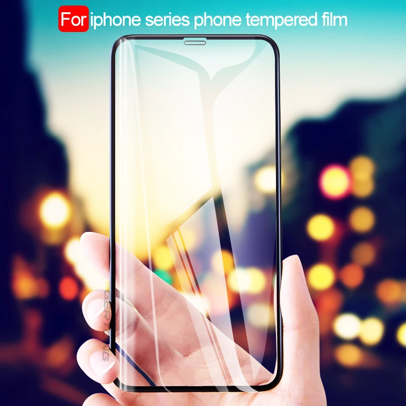  Volle Abdeckung Gehärtetem Glas Für iPhone 7 8 Plus X 5 S 5 SE 6 6 S Plus Glas XS max XR Screen Pro