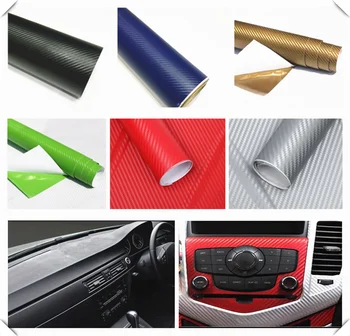 

127cmx10cm car carbon fiber film waterproof DIY decoration for Renault Alaskan Trezor Talisman Kwid Espace Kangoo