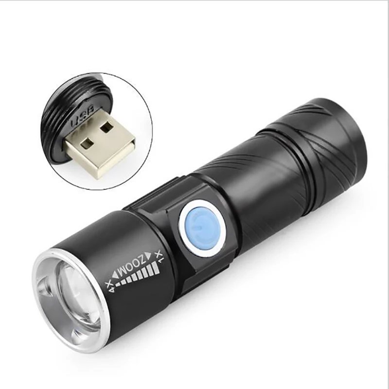 Портативный Mini-USB Перезаряжаемые 350lm светодиодный фонарик на открытом воздухе