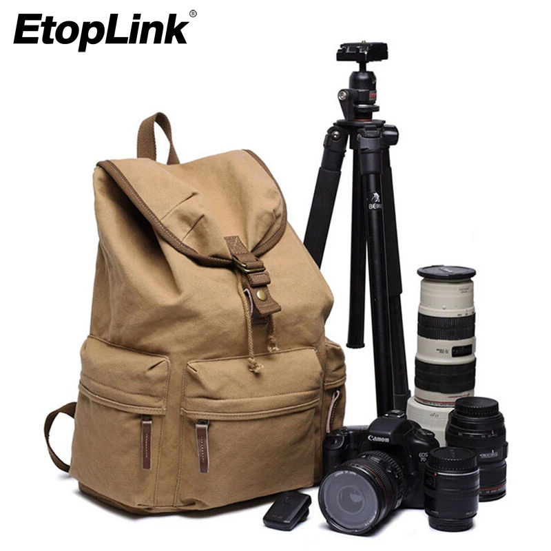 Buy Waterproof Canvas DSLR SLR Camera Backpack