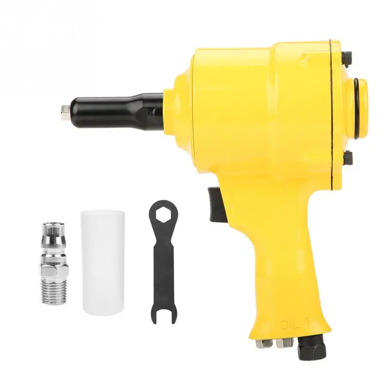 

Hot KP-705P Pneumatic Riveter Rivet Gun Air Powered Riveting Tool 2.4-4.8mm With Wrench Air Inlet Connector Power Tools new hot