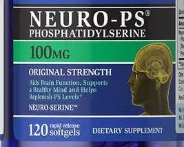 

Pride Neuro-Ps (Phosphatidylserine) 100mg/120 Brain Function Supports a Healthy Mind Helps Replenish PS levels