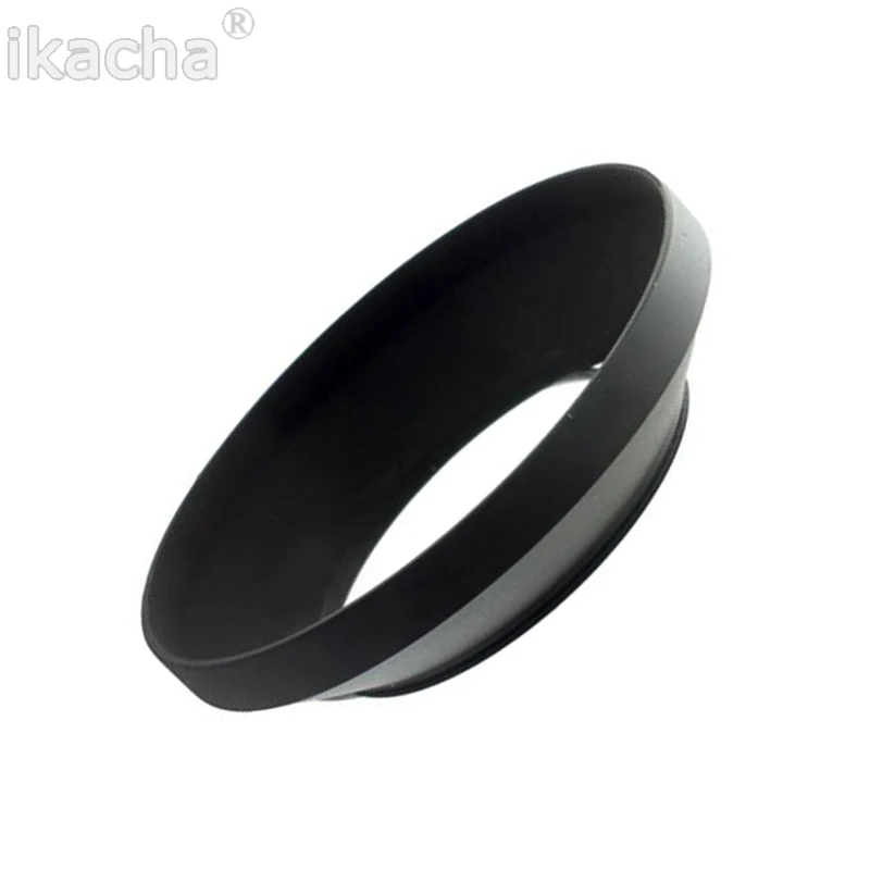 

Camera Metal Lens Hood 49 52 55 58 62 67 72 77 82mm Wide Angle Screw In Mount Lens Hood for Canon Nikon for Sony Pentax Black