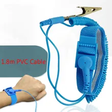 Регулируемый Антистатический браслет электростатический ESD discharge Cable многоразовый ремешок на запястье с заземлением