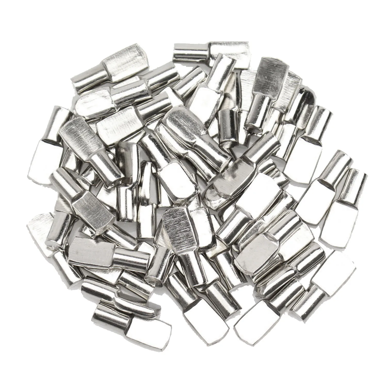 

HHO 5mm Shelf Pins, Spoon Shape Cabinet Furniture Shelf Support Pegs Nickel Plated, 120 Pcs